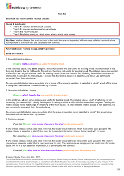 Essential and non-essential relative
