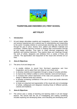 THURSTONLAND ENDOWED (VC) FIRST SCHOOL ART POLICY
