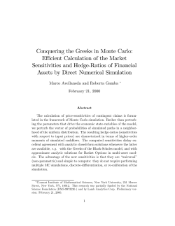 Conquering the Greeks in Monte Carlo: Efficient