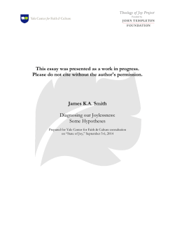 Diagnosing our Joylessness: Some Hypotheses