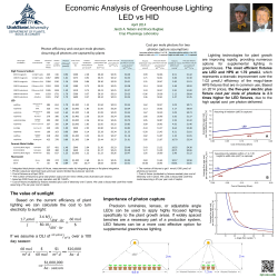 Importance of photon capture The value of sunlight