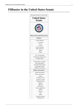 Filibuster in the United States Senate