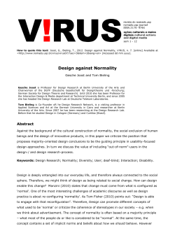 Design against Normality