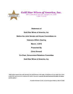 JVAC Written Testimony March 3, 2016