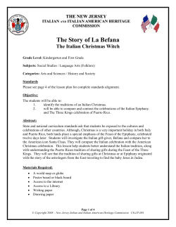 The Story of La Befana - njitalianheritage.org