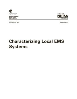 Characterizing Local EMS Systems