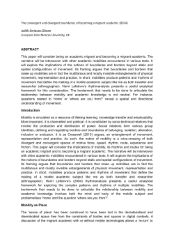 The convergent and divergent boundaries of becoming a