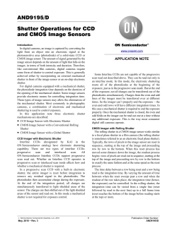 Shutter Operations for CCD and CMOS Image Sensors