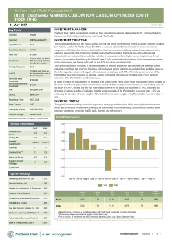 the nt emerging markets custom low carbon optimised equity index