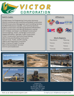 NAICS Codes Affiliations Work Regions