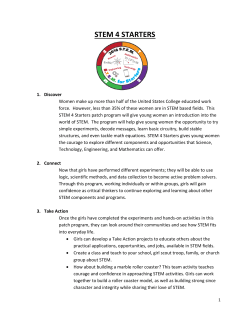 STEM for Starters Patch Requirements