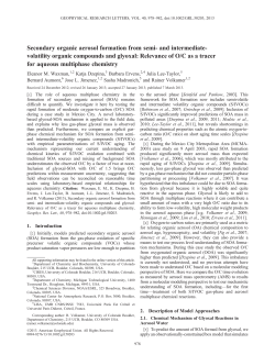 Secondary organic aerosol formation from semi‐and intermediate