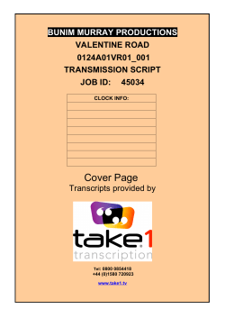 Timecoded Dialogue List