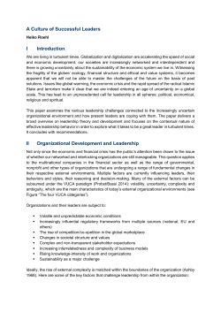 A Culture of Successful Leaders