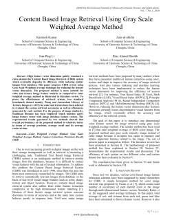 Content Based Image Retrieval Using Gray Scale Weighted