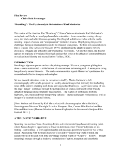 Film Review Claire Beth Steinberger &ldquo;Breathing&rdquo;: The