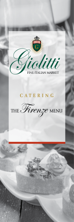 CATERING The MeNU