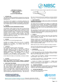 Haemoglobin F Lysate, Raised