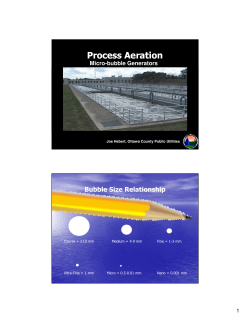 Microbubble aeration session
