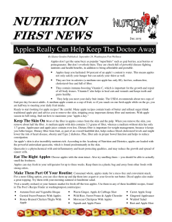 NUTRITION FIRST NEWS - Community Action Agency