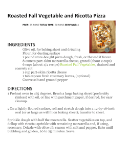 Roasted Fall Vegetable and Ricotta Pizza