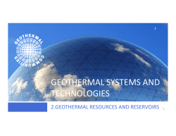 2. Geothermal Resources and Reservoirs