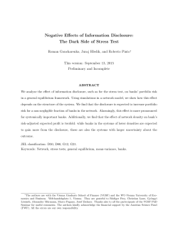 The Dark Side of Stress Test