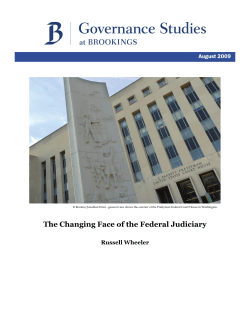 The Changing Face of the Federal Judiciary
