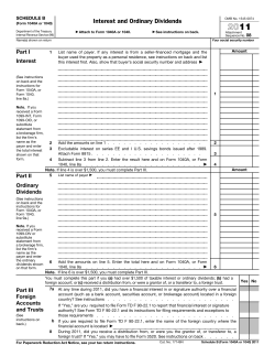 2011 Form 1040A or 1040 (Schedule B)