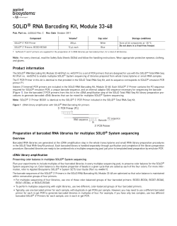 SOLiD® RNA Barcoding Kit, Module 33-48 Insert