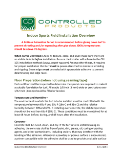 Indoor Sports Field Installation Overview
