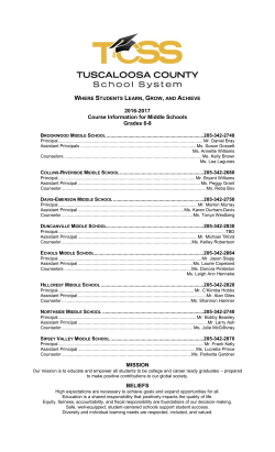 2016-17 Middle School Handbook