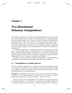 Chapter 2 Two-dimensional Delaunay triangulations