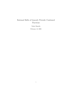 Rational Shifts of Linearly Periodic Continued