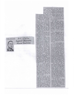 Obt Agnew Obscures Nixon Doctrine