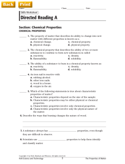 Chemical Properties