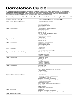 Correlation Guide - McGraw Hill Higher Education