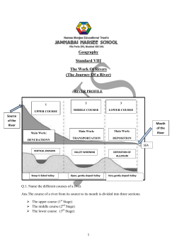 Geography Standard VIII The Work Of Rivers (The Journey Of a River)