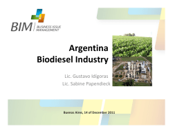 Argentina Biodiesel Industry - Argentine Embassy