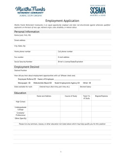 Employment Application