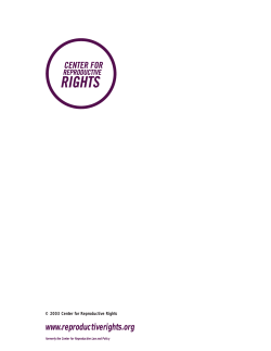 An Unfulfilled Human Right:Family Planning in Guatemala