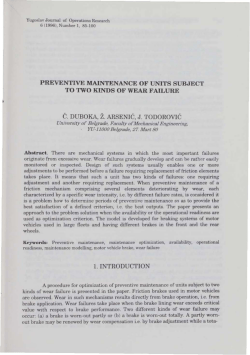 PREVENTIVE MAINTENANCE O~` UNITS SUB.JECT TO TWO