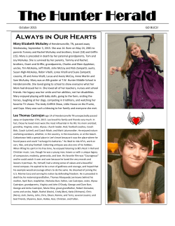 The Hunter Herald - TW Hunter Middle School