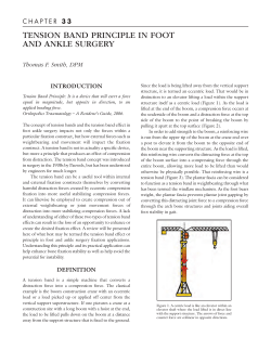 tension band principle in foot and ankle surgery