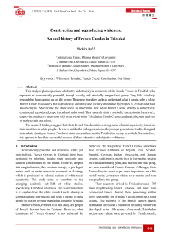 Constructing and reproducing whiteness - J