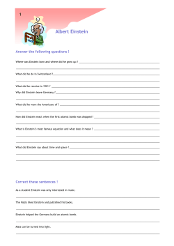 Albert Einstein - English Online