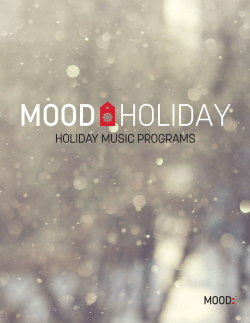 HOLIDAY MUSIC PROGRAMS