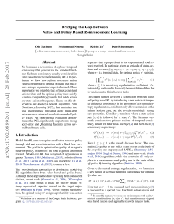 Bridging the Gap Between Value and Policy