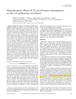 Hemodynamic effects of 15-mm-diameter microspheres on the rat