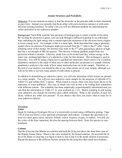 Atomic Structure and Periodicity